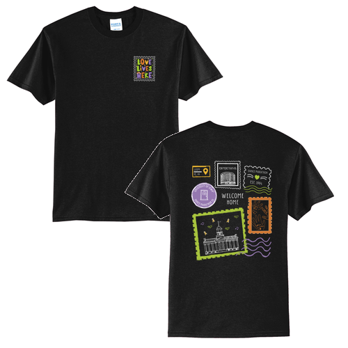 Port and Company 50/50 Blend Basic T-Shirt -- Jet Black