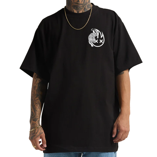 Shaka Wear Adult Max Heavyweight T-Shirt -- Black