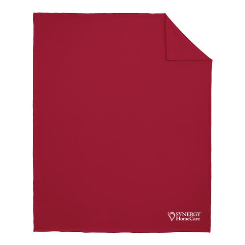 Port and Company Core Fleece Sweatshirt Blanket -- Red