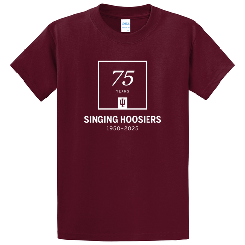 Singing Hoosiers- Anniversary T-shirt- Cardinal