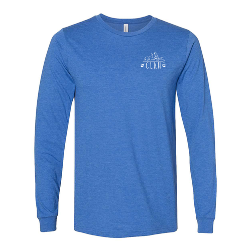Bella+Canvas Unisex Heather Cvc Long Sleeve Tee- Heathers -- Heather True Royal