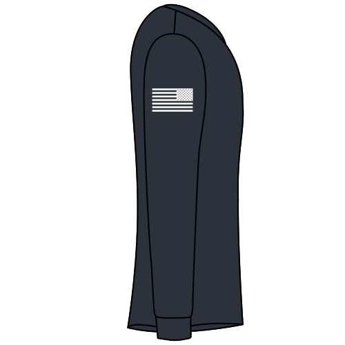Evanston Police Long Sleeve Tee -- New Navy