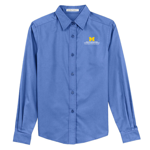 Ladies Port Authority Easy Care Long Sleeve Shirt -- Ultramarine Blue, $34