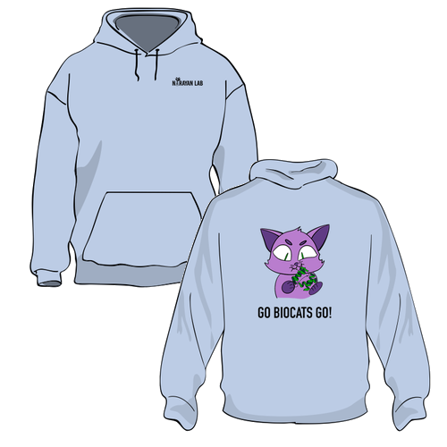 Catnip Hooded Sweatshirt -- Light Blue
