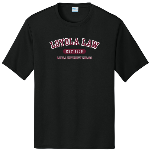 Loyola Law Performance Tee -- Jet Black