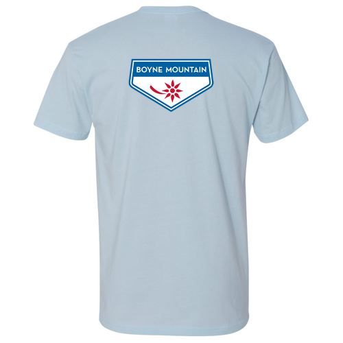 Boyne Mountain Logo 2 Full Color -- Short Sleeve Light Blue