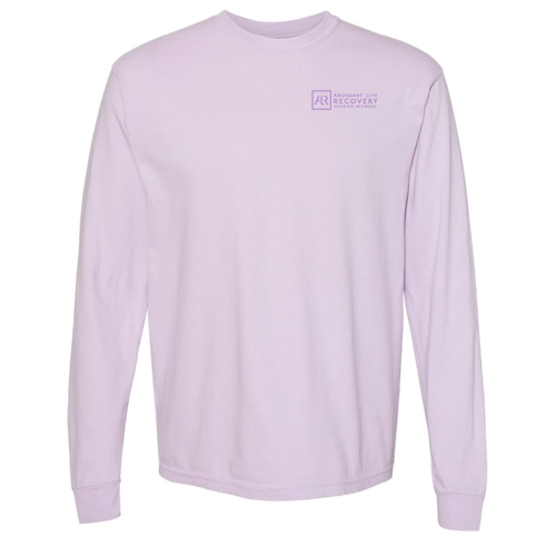 Comfort Colors Unisex Garment-Dyed Heavyweight Long Sleeve T-Shirt -- Orchid