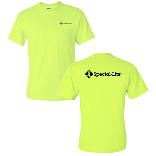 Gildan Ultra Cotton T-Shirt with Pocket -- Safety Green