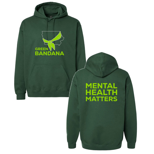 Gildan Adult Softstyle Fleece Pullover Hooded Sweatshirt -- Forest Green