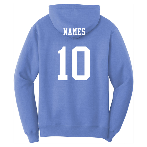 Port and Company Core Fleece Pullover Hooded Sweatshirt -- Carolina Blue