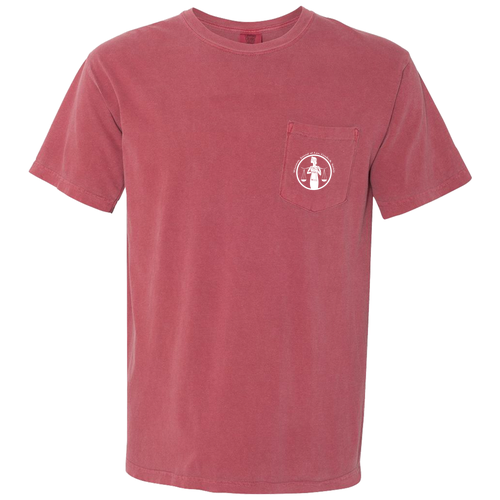 Comfort Colors Short Sleeve Pocket Tee -- Brick