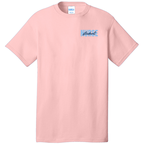 Port and Company 5.4 oz Cotton T-Shirt -- Pale Blush -- Student Nurse