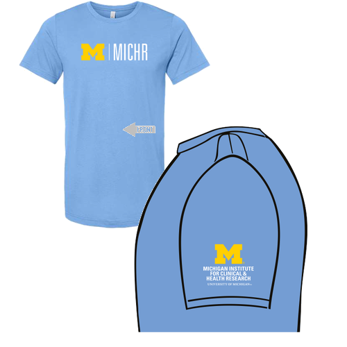 Mens/Unisex Bella Canvas Soft Fitted Jersey T-Shirt -- Carolina Blue