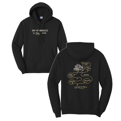 Port and Company Core Fleece Pullover Hooded Sweatshirt -- Jet Black