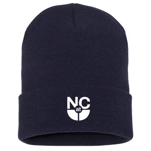 Yupoong Knit Hat with Cuff -- Navy