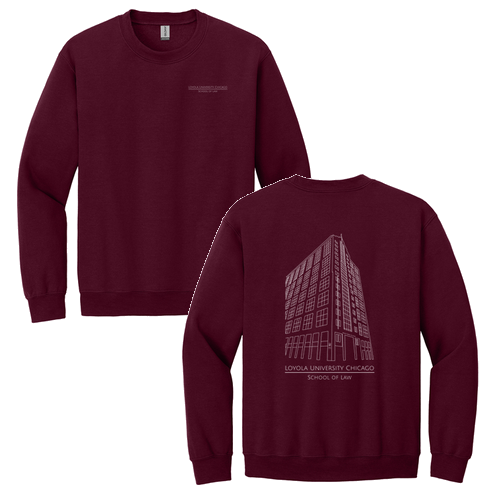 Corboy Law Center Crewneck Sweatshirt -- Maroon