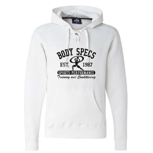 Sport Lace Hooded Sweatshirt -- White