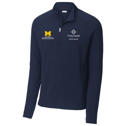 Mens/Unisex Sport Tek Sport Wick Flex Fleece Quarter-Zip -- True Navy