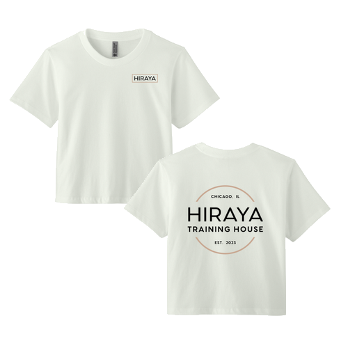Hiraya Logo Crop Tee -- Bone