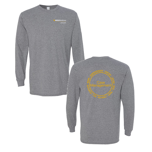 Gildan Heavy Cotton Longsleeve Basic T-Shirt -- Graphite Heather
