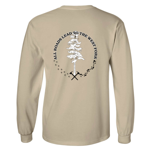 Gildan Ultra Cotton Longsleeve Basic T-Shirt -- Sand
