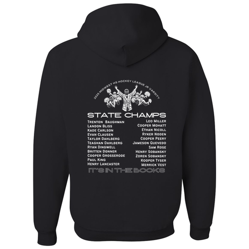 Jerzees 8 oz 50/50 Nublend Adult Hooded Sweatshirt -- Black