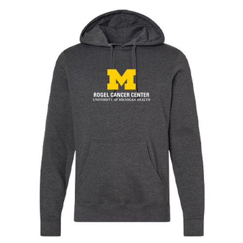 J America Soft BTB Fleece Hooded Sweatshirt -- Charcoal Heather