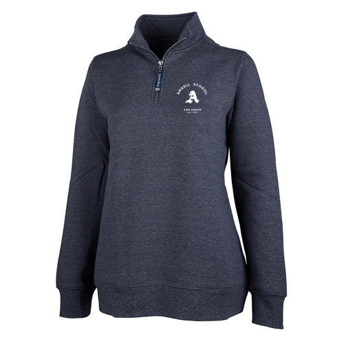 Women's Crosswind Quarter Zip Sweatshirt -- Navy Heather