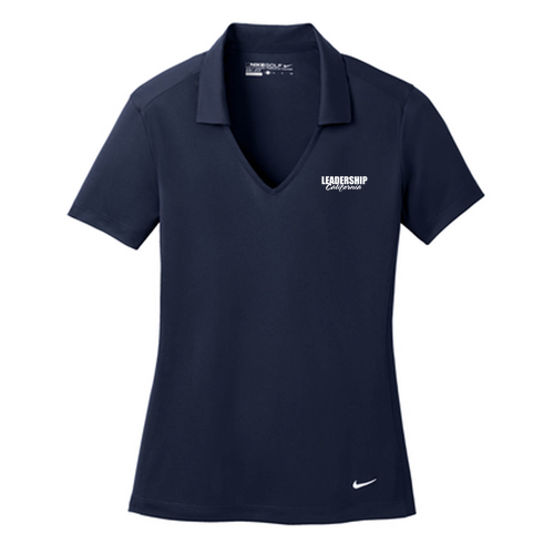 Nike Golf Ladies Dri Fit Vertical Mesh Polo -- Marine
