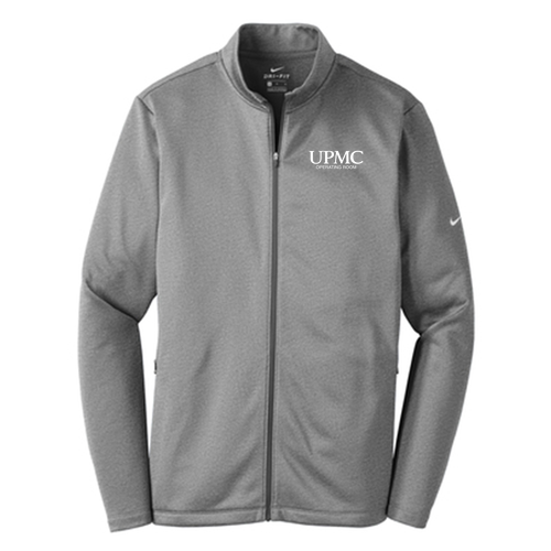 Nike Therma-FIT Full-Zip Fleece -- Dark Grey Heather