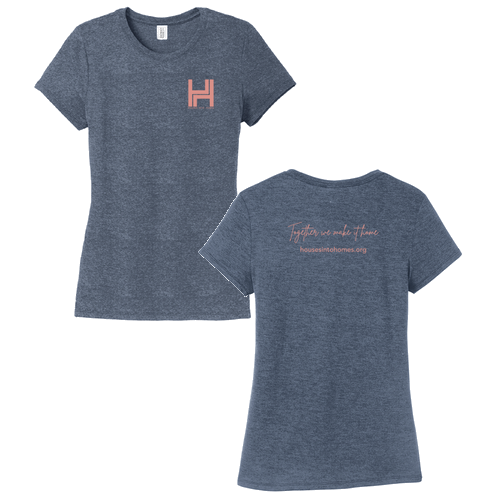 District Womens Perfect Tri Tee -- Navy Frost