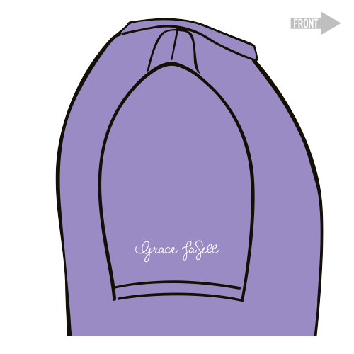 Comfort Colors Unisex Garment-Dyed T-Shirt -- Violet (Printed Clover Logo)