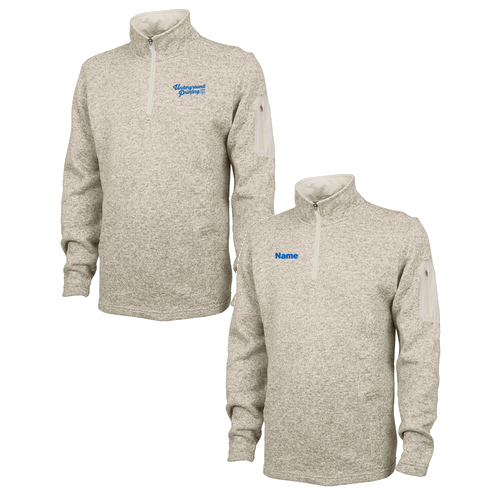 Charles River Mens Heathered Fleece Pullover -- Oatmeal Heather