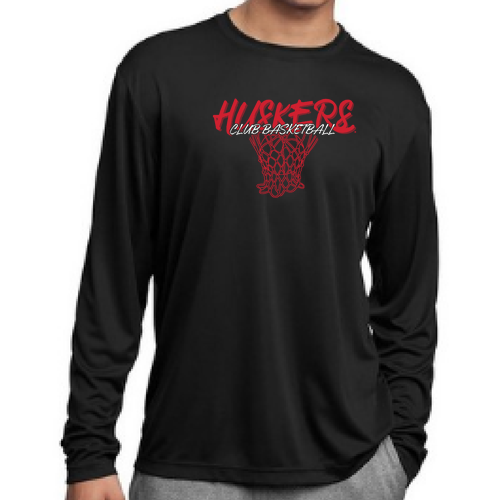 Huskers Club Basketball Performance Tee