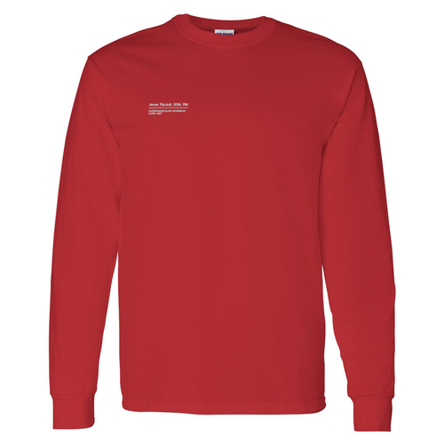 Gildan Heavy Cotton Longsleeve Basic T-Shirt -- Red