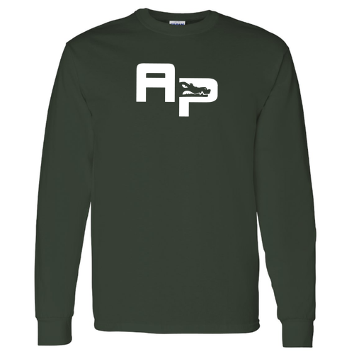 Gildan Heavy Cotton Longsleeve Basic T-Shirt -- Forest Green