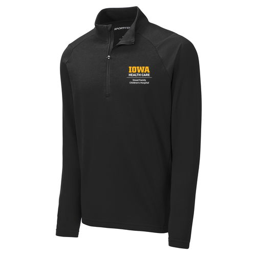 Sport-Tek Lightweight French Terry Quarter-Zip Pullover -- Black