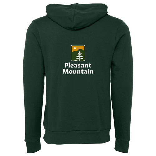 Pleasant Mountain Logo 2 Full color -- Pullover Hooded Sweatshirt Forest