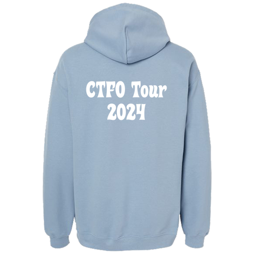 Gildan Adult Softstyle Fleece Pullover Hooded Sweatshirt -- Stone Blue