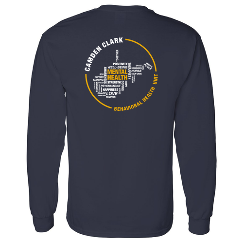 Gildan Heavy Cotton Longsleeve Basic T-Shirt -- Navy