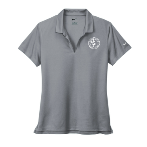 Nike Ladies Dri-Fit Micro Pique 2.0 Polo -- Cool Grey