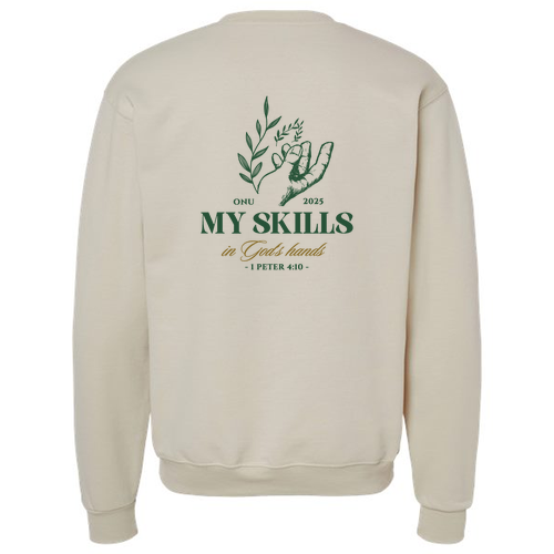 Champion Powerblend Crewneck Sweatshirt -- Sand