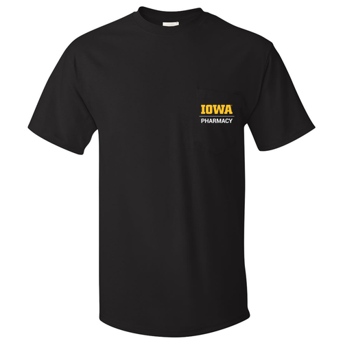 Hanes Mens 6 oz. Authentic-T Pocket T-Shirt -- Black