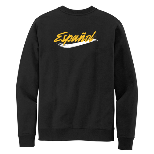 Español District Re-Fleece Crew -- Black