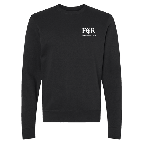J. America Soft BTB Fleece Crewneck Sweatshirt -- Black