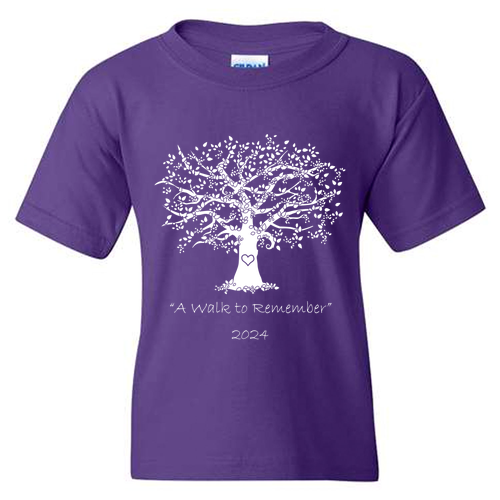 Youth Gildan Heavy Cotton Basic T-Shirt -- Purple