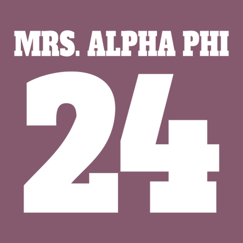 Mrs. Alpha Phi Berry Cotton Tee