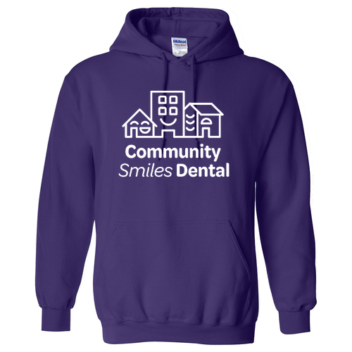 Gildan Hooded Sweatshirt -- Purple