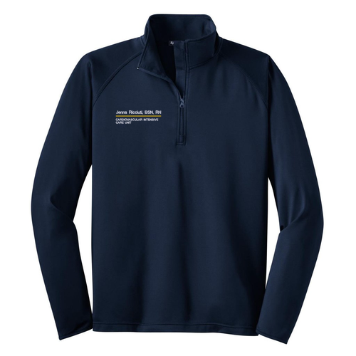 Sport Tek Sport Wick Stretch Half Zip Pullover -- True Navy