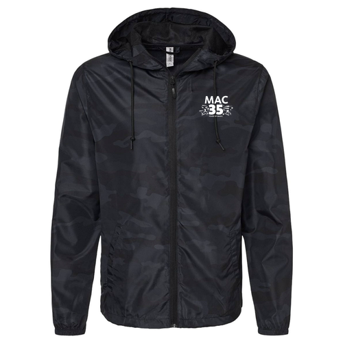 Independent Trading Co. Lightweight Windbreaker Zip Jacket -- Black